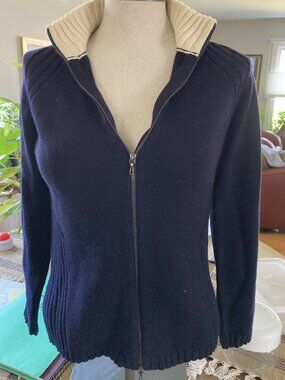 Indigo Palms Cardigan Sweater (XS)